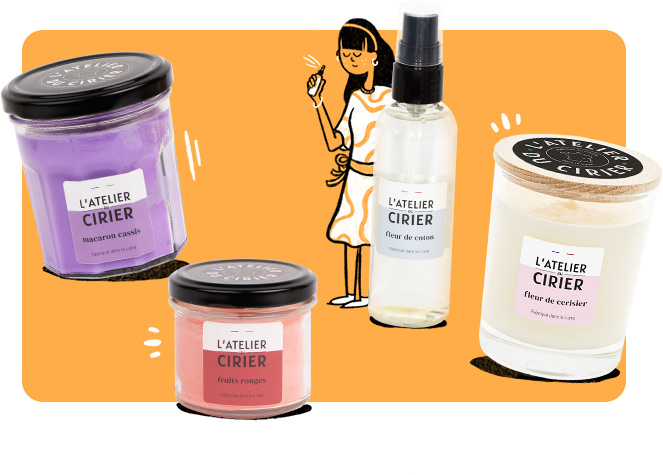 Gammes de bougies parfumées et diffuseurs de parfum - L'atelier du Cirier